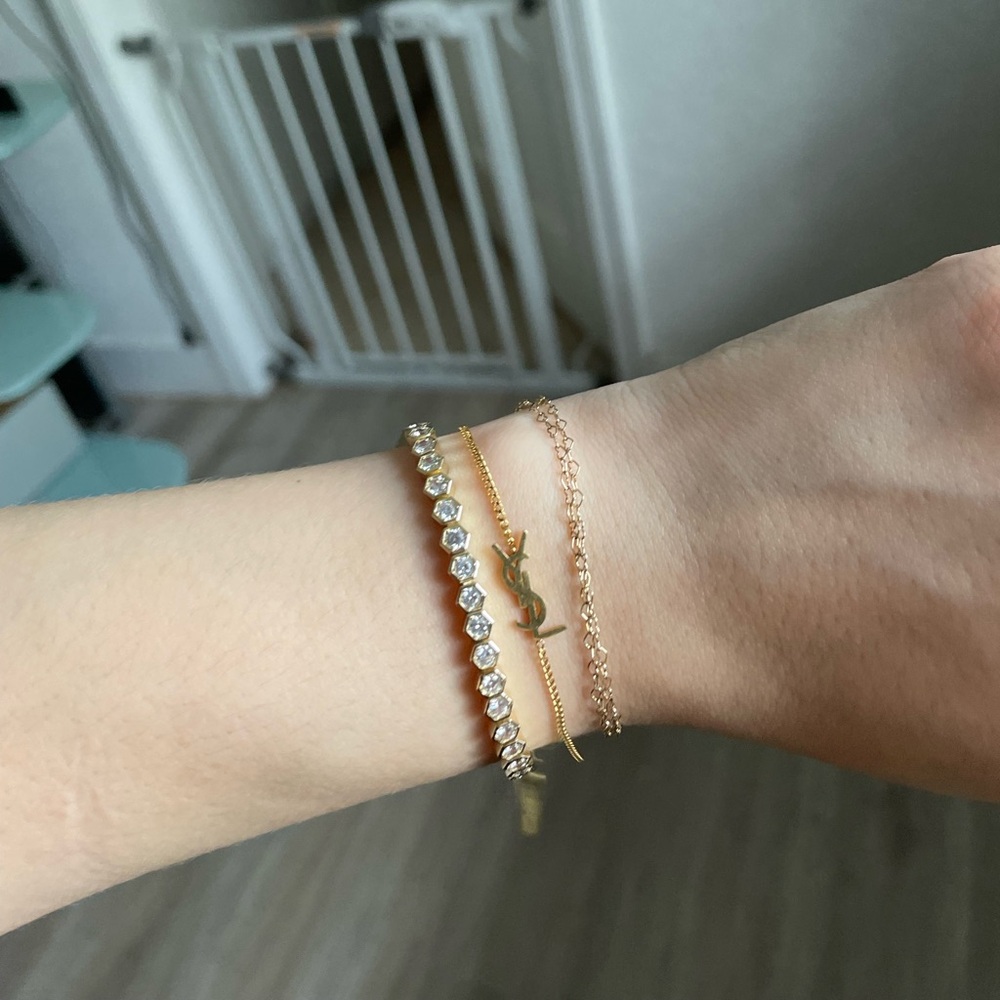 Saint Laurent inspired dainty chain bracelet. New - Picture 2 of 6